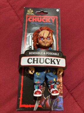 The Noble Collection Chucky Bendable & Poseable horror Action Figure New